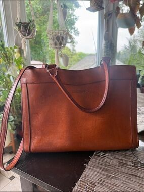 Dooney & Bourke Handbag in Cognac Brown - Classic Women's Shoulder Bag